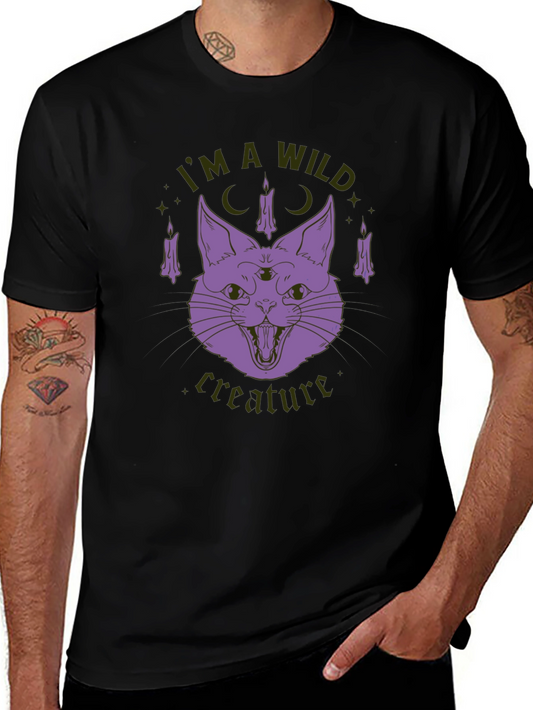 Wild Creature Cat Graphic Tee