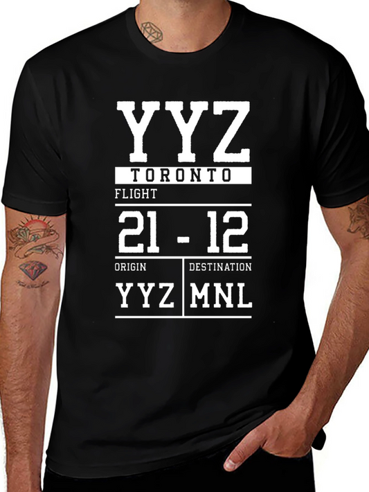YYZ Toronto Flight T-Shirt - Airport Code Tee