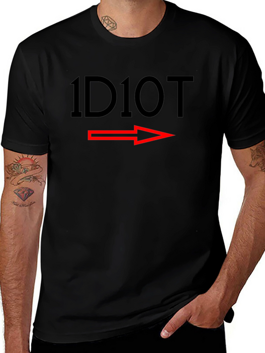 1D10T Funny Graphic T-Shirt