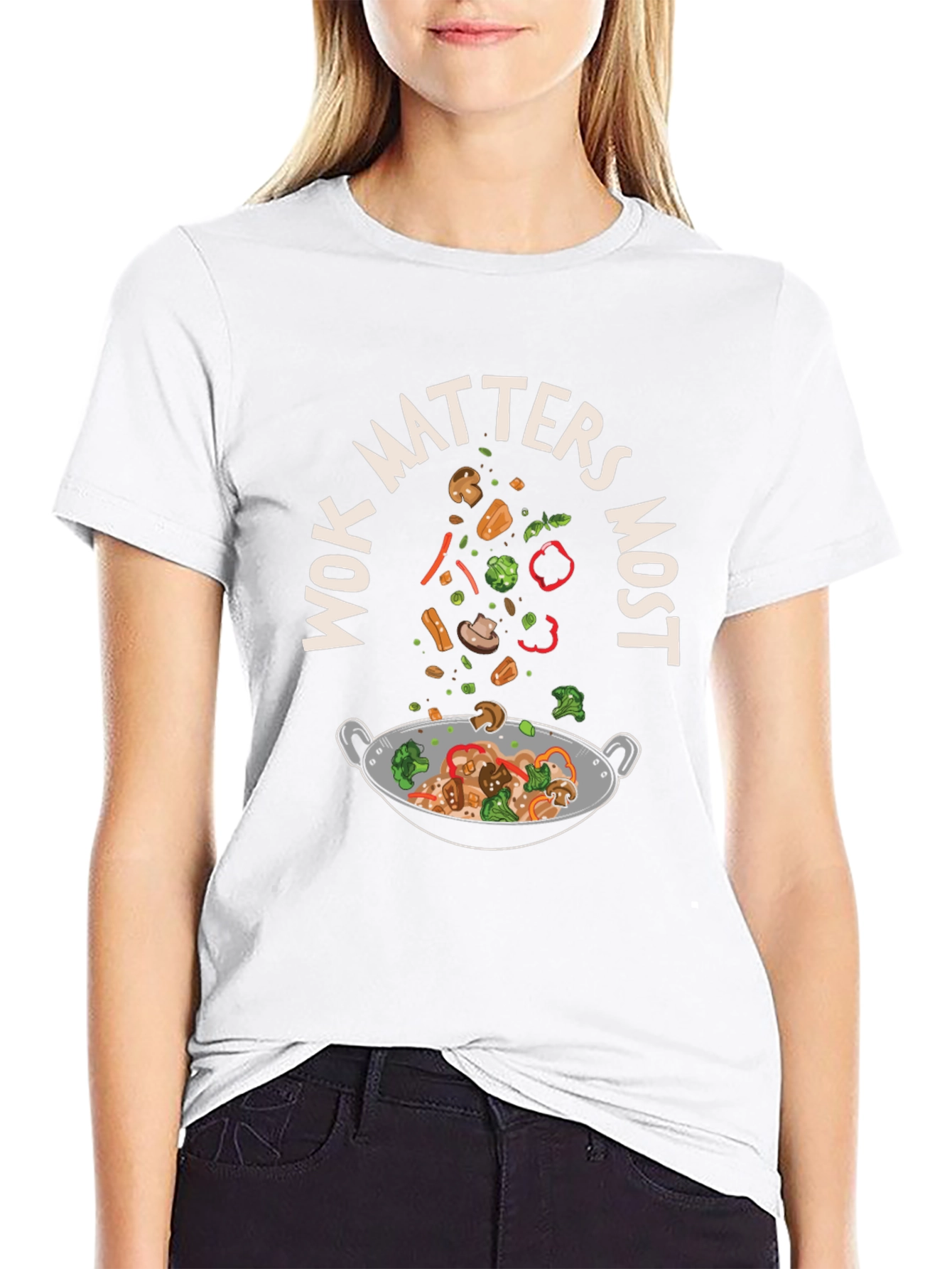 Wok Matters Most Graphic T-Shirt - Foodie Tee