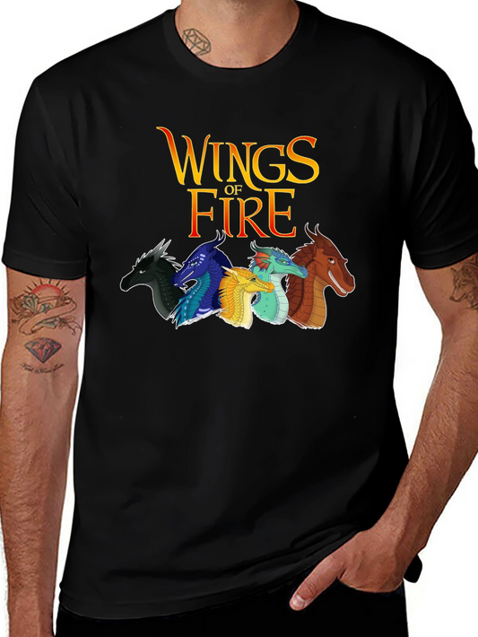 Wings of Fire Graphic Tee - Black