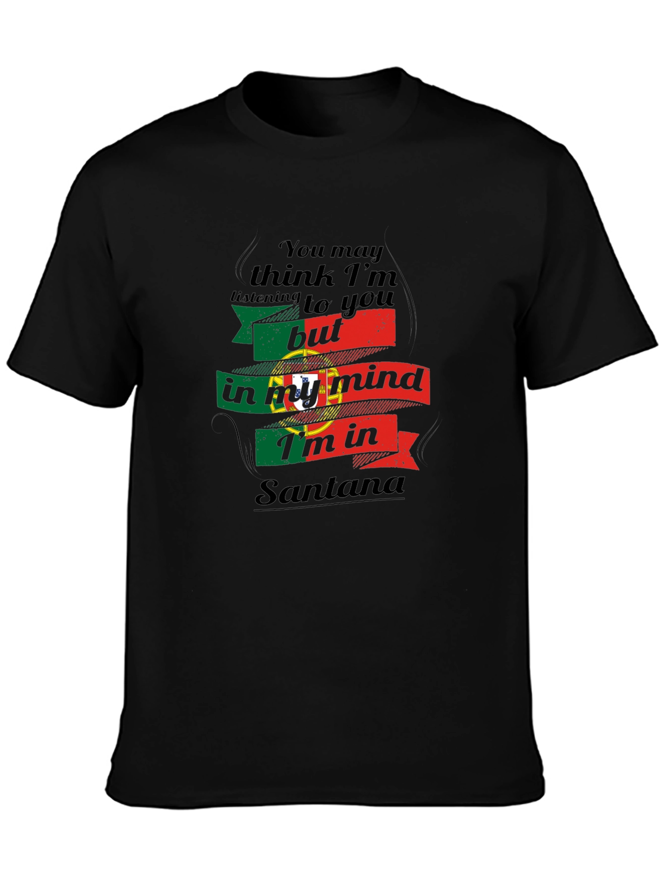 Santana Mind Black T-Shirt