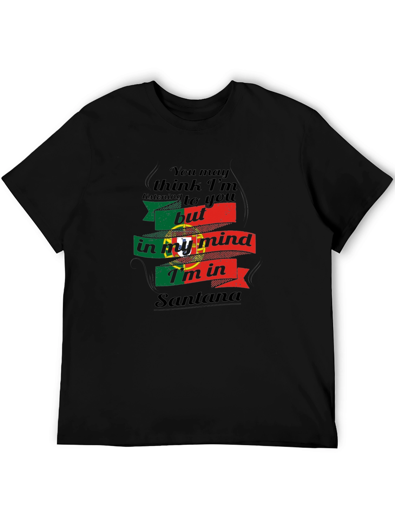 Santana Mind Black T-Shirt