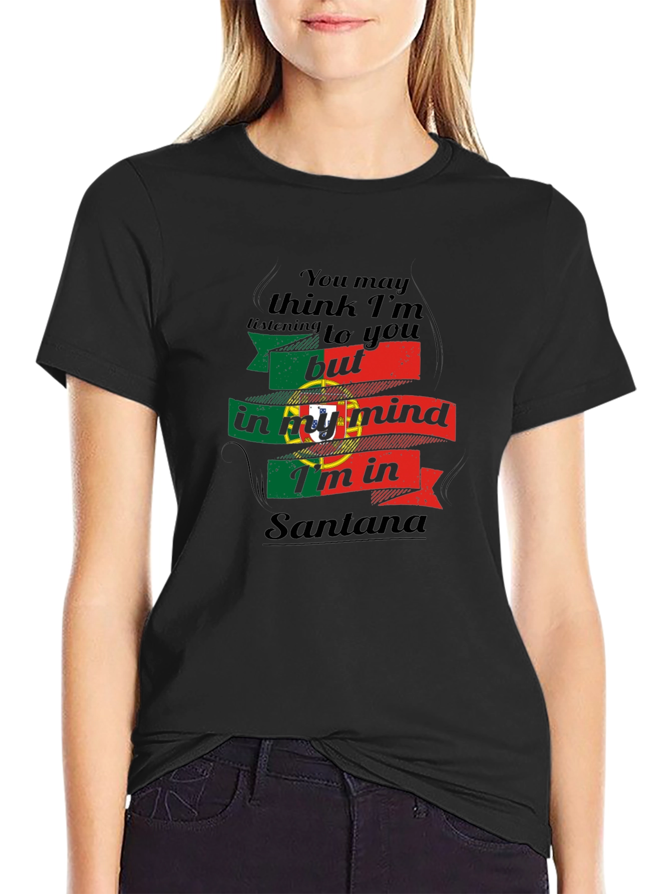 Santana Mind Black T-Shirt
