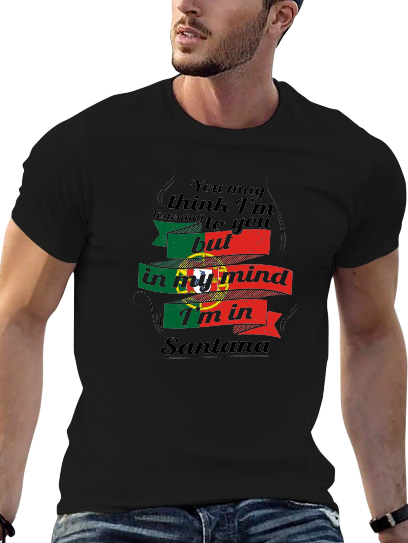 Santana Mind Black T-Shirt