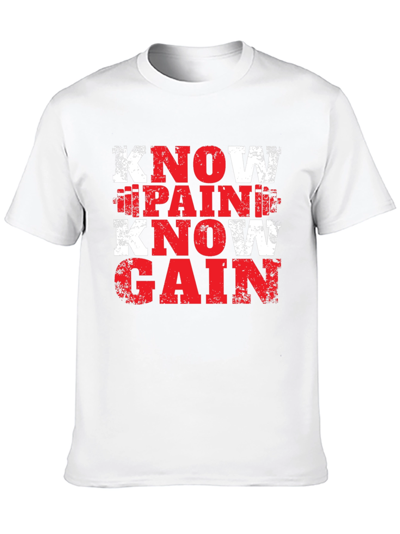 Know Pain Know Gain Fitness T-Shirt