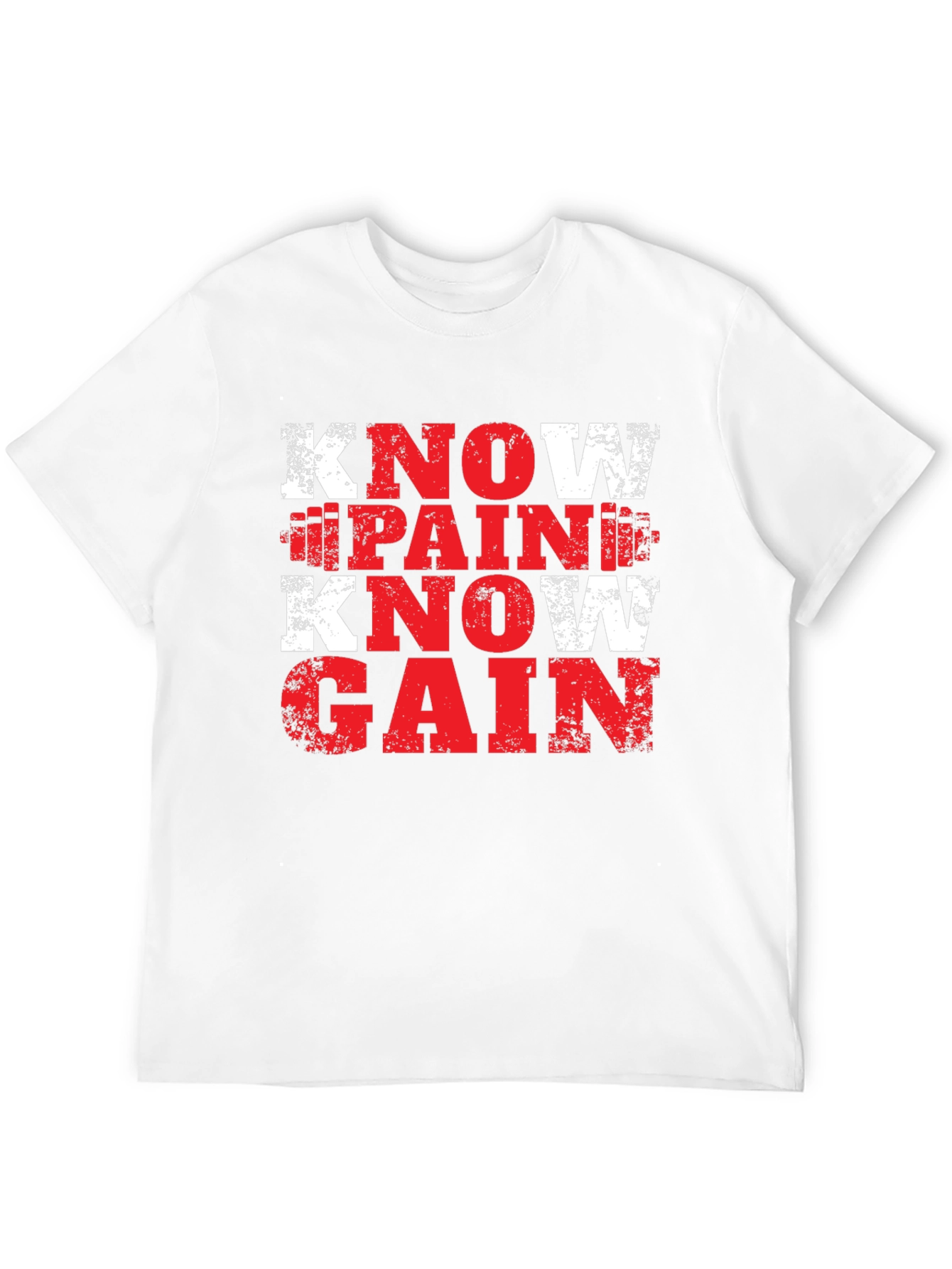 Know Pain Know Gain Fitness T-Shirt