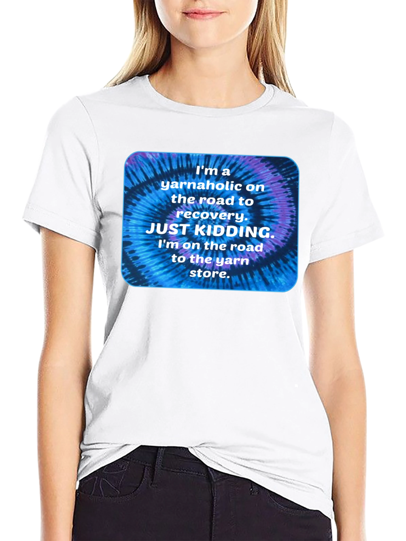 Yarnaholic T-Shirt: Funny Knitting Crochet Tee