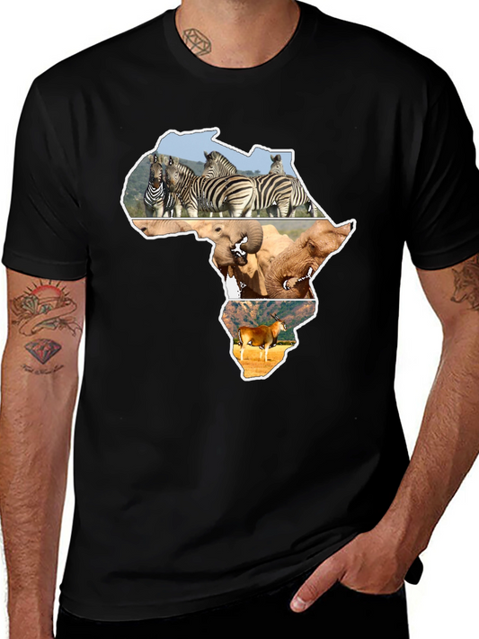 African Wildlife Continent T-Shirt