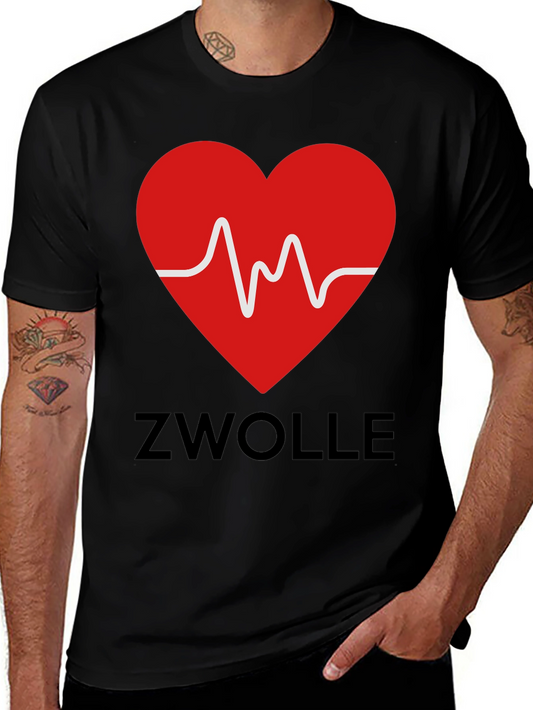 Zwolle Heartbeat T-Shirt - Stylish City Pride Tee