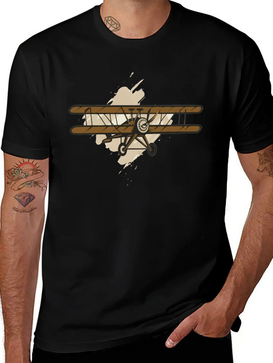 A Classic Biplane Timeless Short Sleeve Tee – Comfy And Minimalist Design