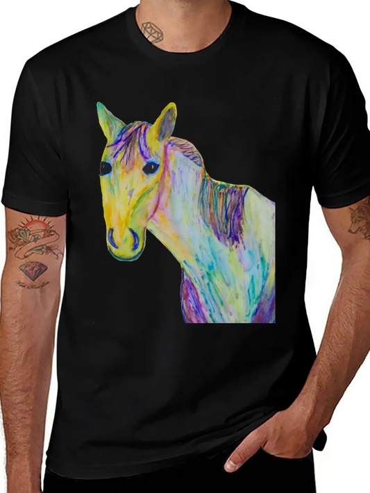 A Horse Of A Different Color Casual Graphic T-Shirt – Simple And Comfortable Daily Wear