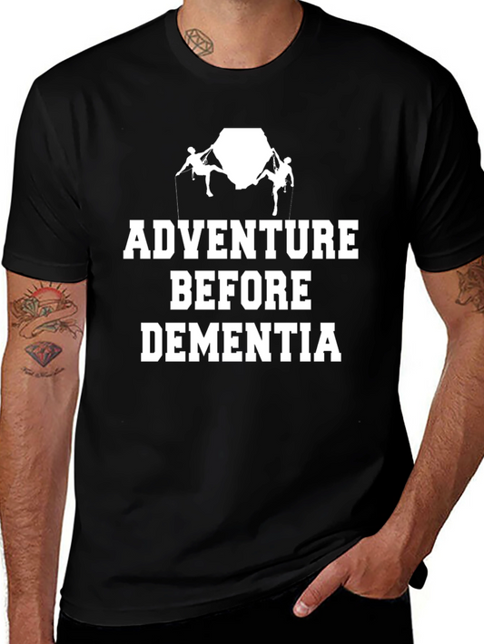 Adventure Before Dementia Black Graphic Tee