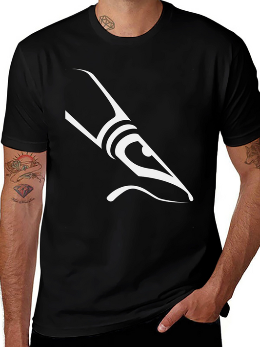 Abstract Minimalist Design Black T-Shirt