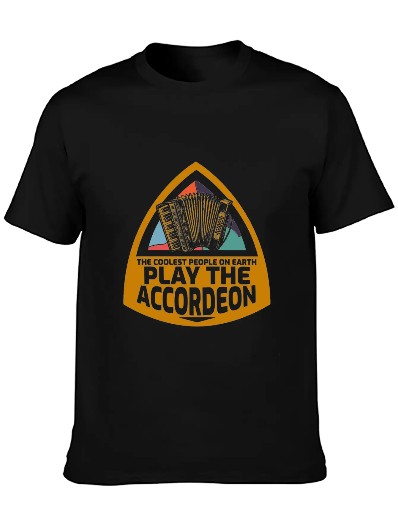 Accordion Casual Graphic T-Shirt – Simple And Comfortable Daily Wear