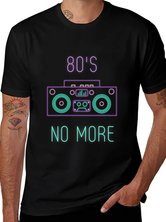 80s No More Neon Graphic T-Shirt
