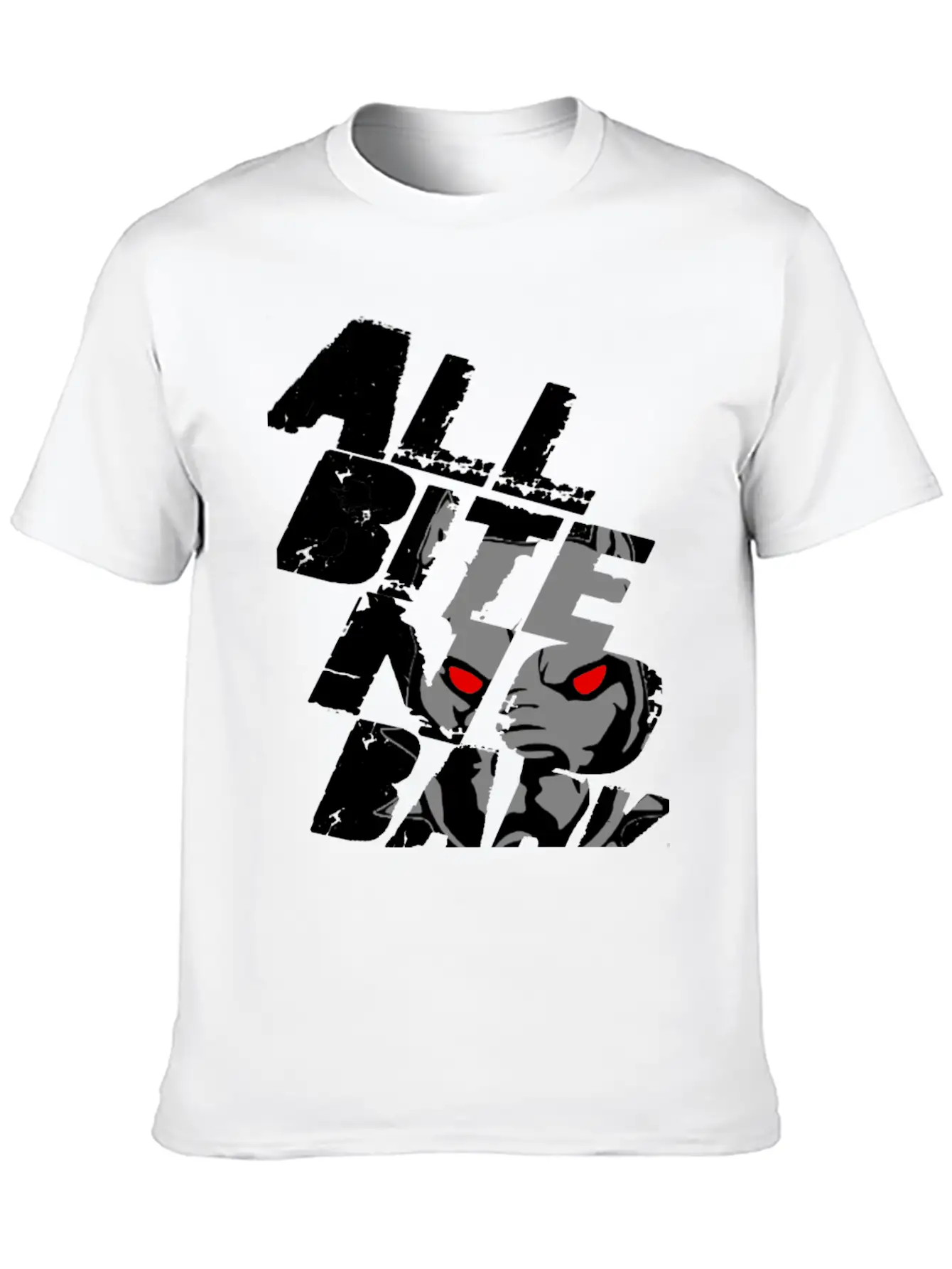 All Bite No Bark See Through Black Timeless Short Sleeve Tee – Comfy And Minimalist Design