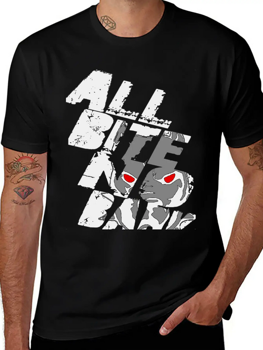 All Bite No Bark See Through Black Timeless Short Sleeve Tee – Comfy And Minimalist Design