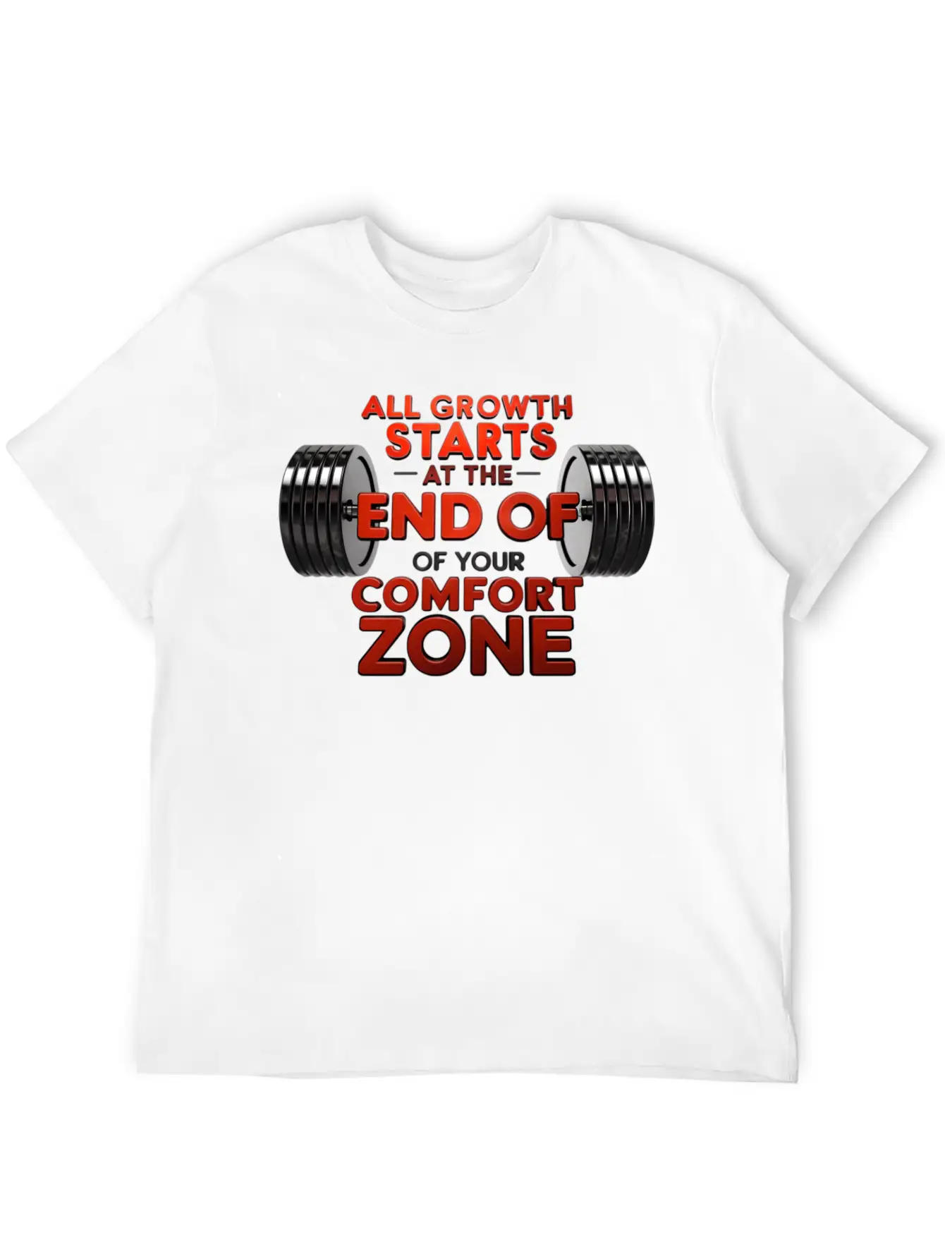All Growth Starts At The End Of Your Comfort Zone Timeless Short Sleeve Tee – Comfy And Minimalist Design