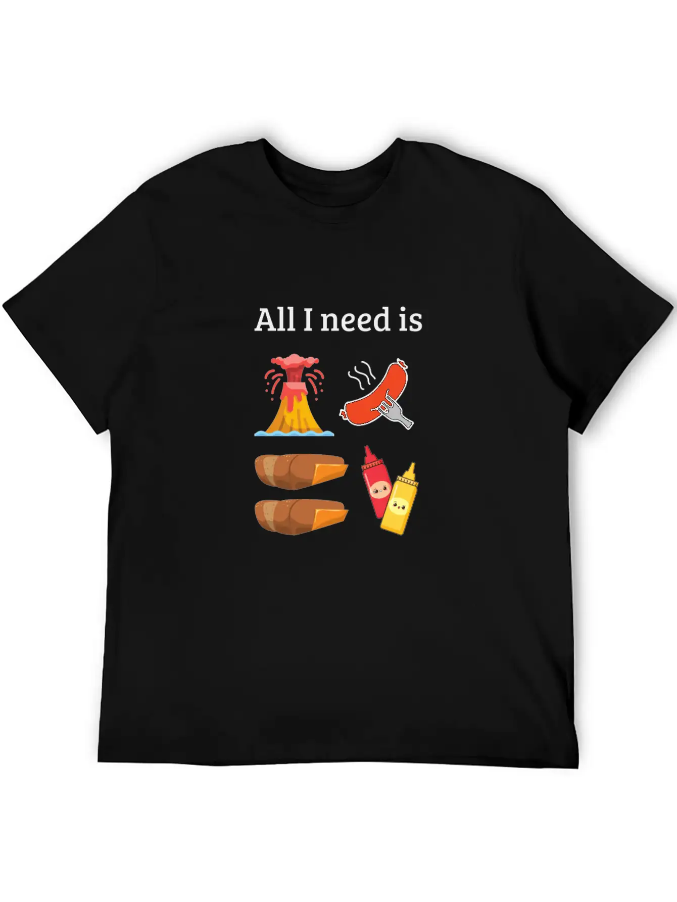 All I Need Is Casual Graphic T-Shirt – Simple And Comfortable Daily Wear