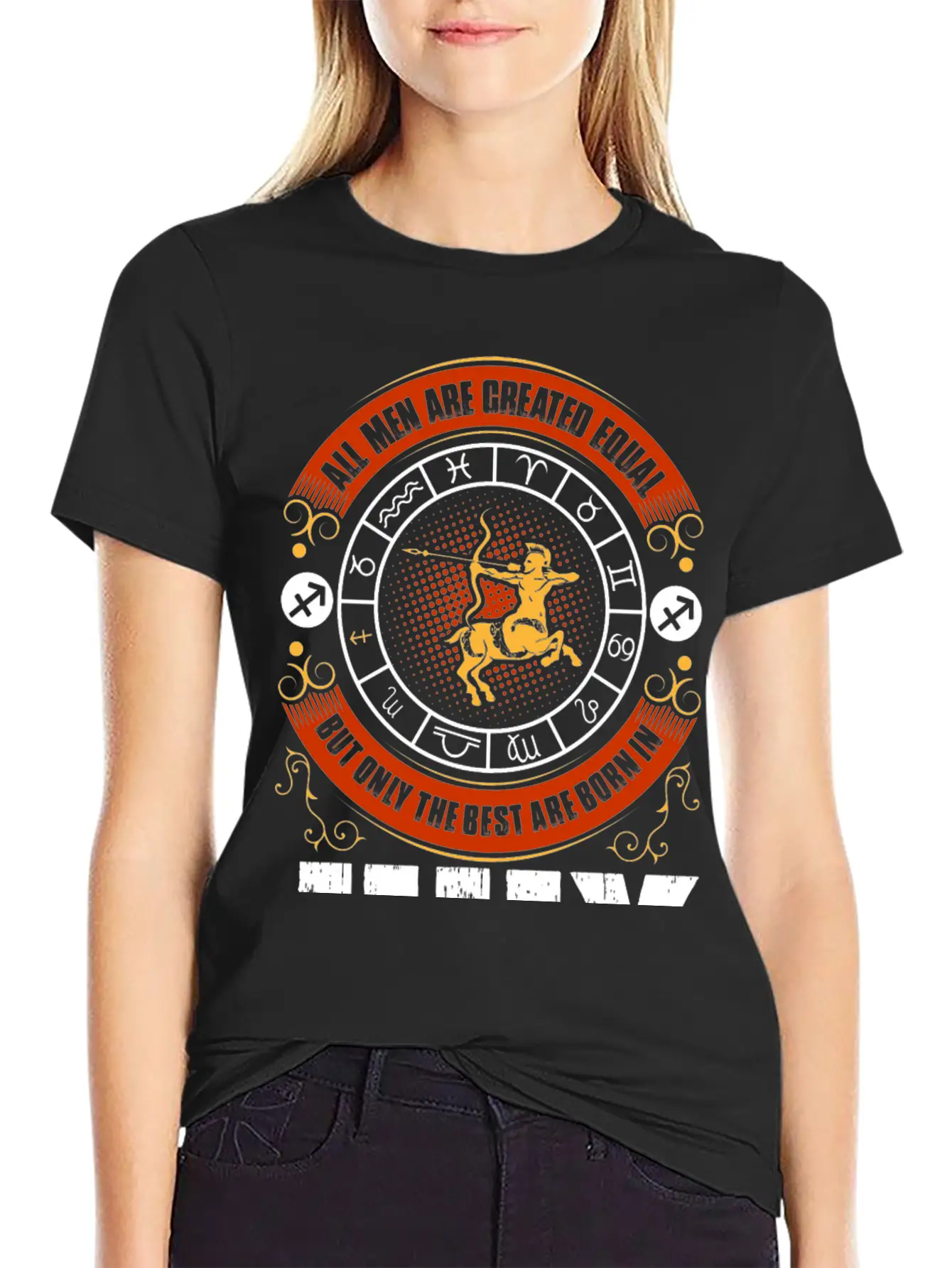 All Men Are Created Equal But Only The Best Are Casual Graphic T-Shirt – Simple And Comfortable Daily Wear