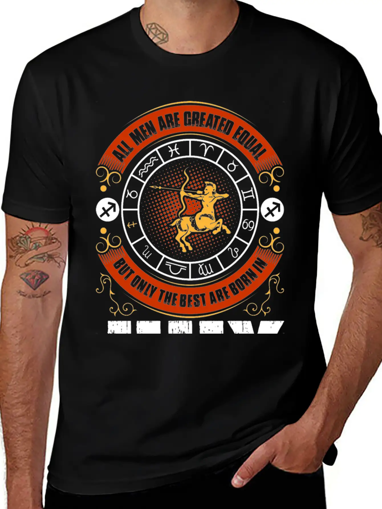 All Men Are Created Equal But Only The Best Are Casual Graphic T-Shirt – Simple And Comfortable Daily Wear