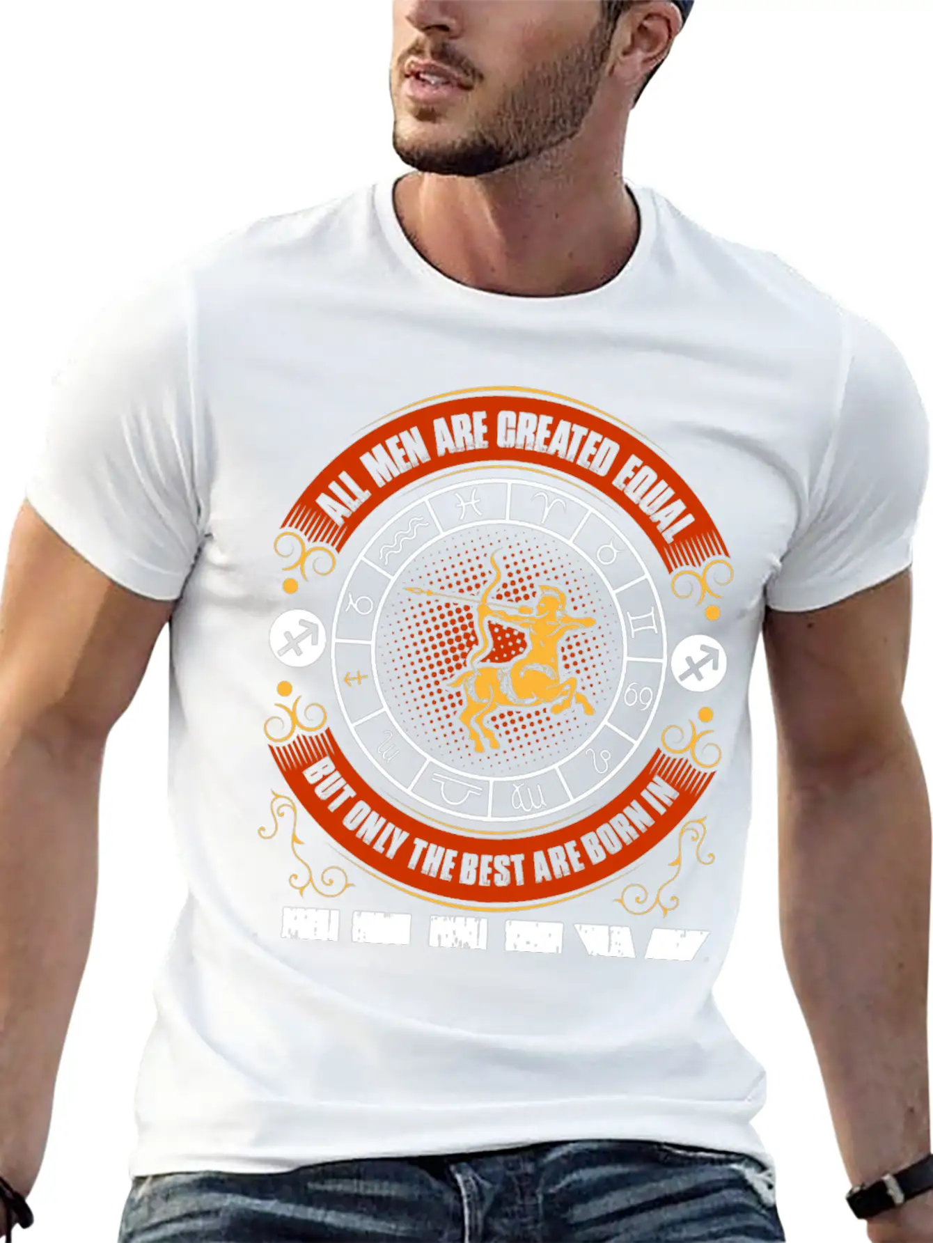 All Men Are Created Equal But Only The Best Are Casual Graphic T-Shirt – Simple And Comfortable Daily Wear