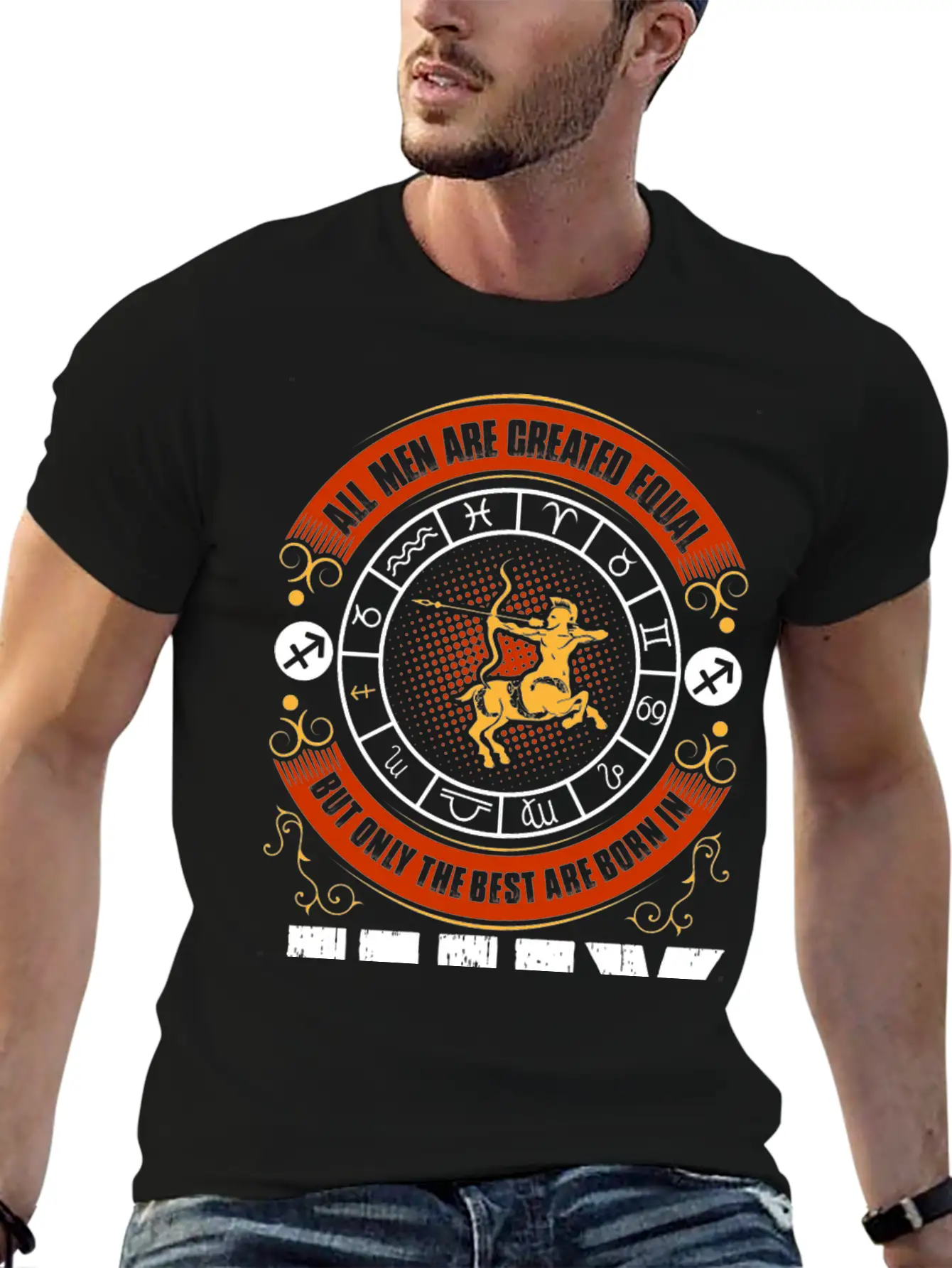 All Men Are Created Equal But Only The Best Are Casual Graphic T-Shirt – Simple And Comfortable Daily Wear
