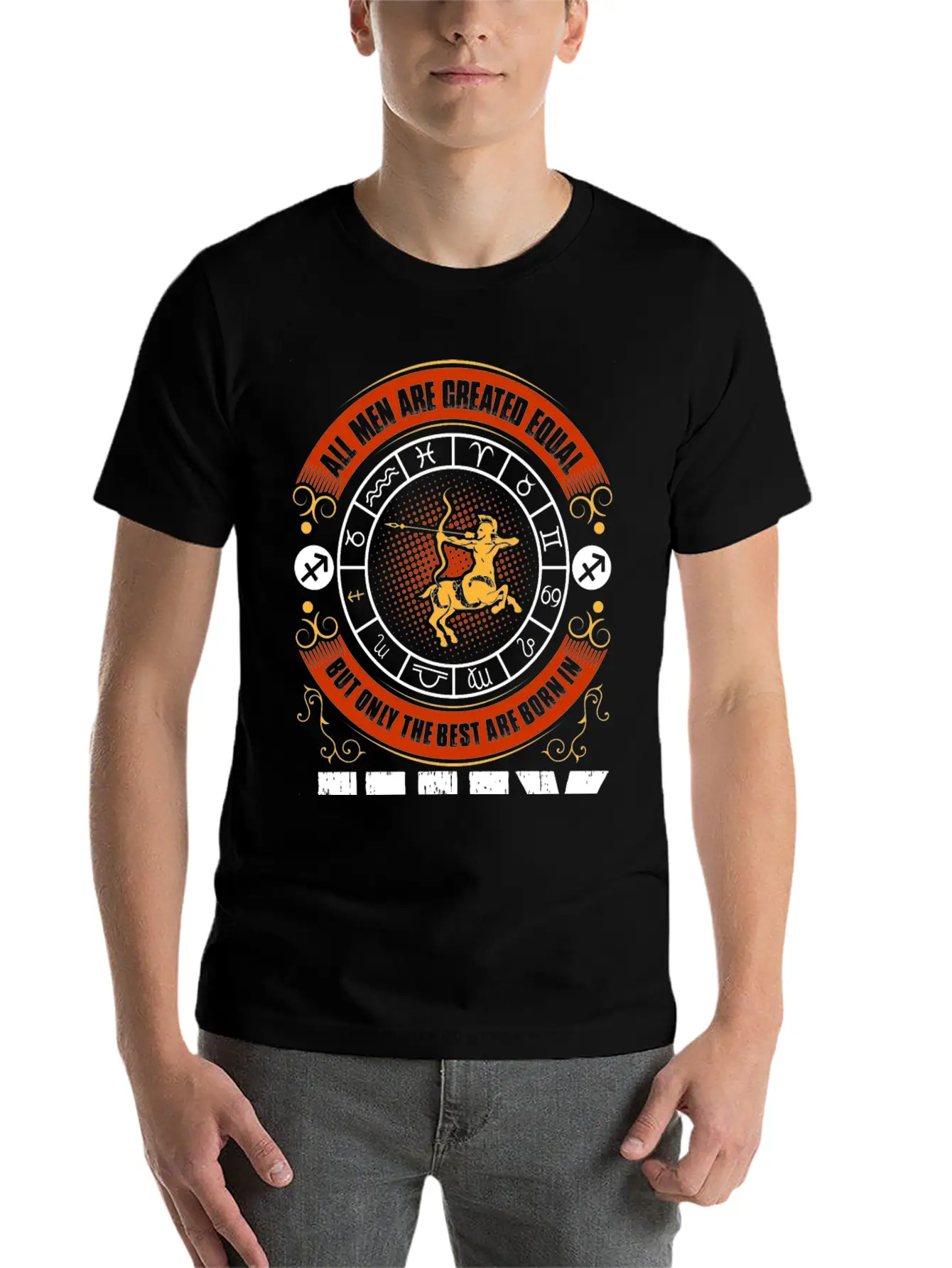 All Men Are Created Equal But Only The Best Are Casual Graphic T-Shirt – Simple And Comfortable Daily Wear