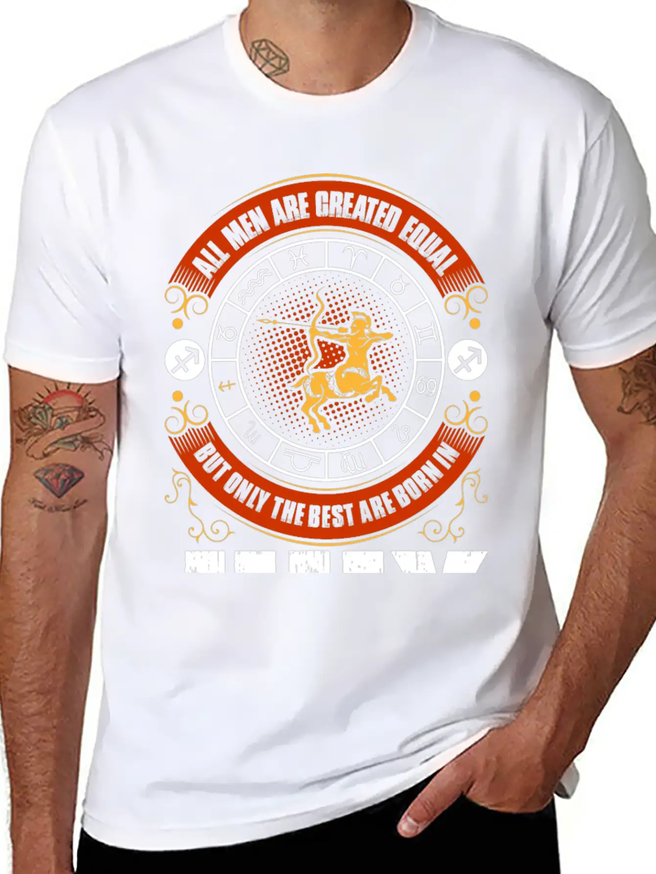 All Men Are Created Equal But Only The Best Are Casual Graphic T-Shirt – Simple And Comfortable Daily Wear