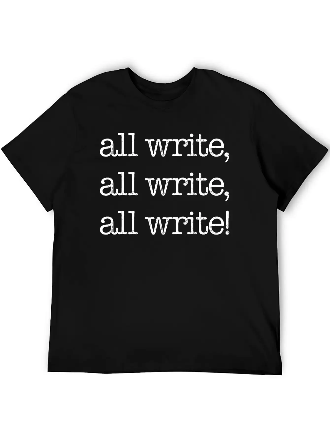 All Write, All Write, All Write! White Timeless Short Sleeve Tee – Comfy And Minimalist Design