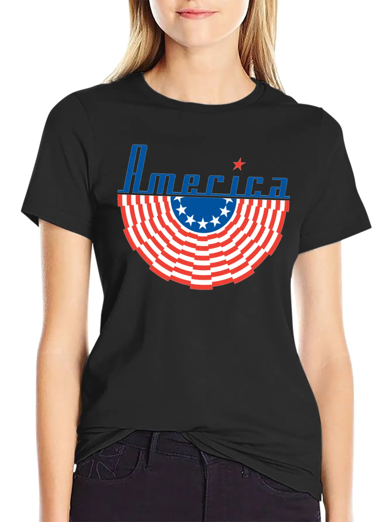 America Flag Casual Graphic T-Shirt – Simple And Comfortable Daily Wear