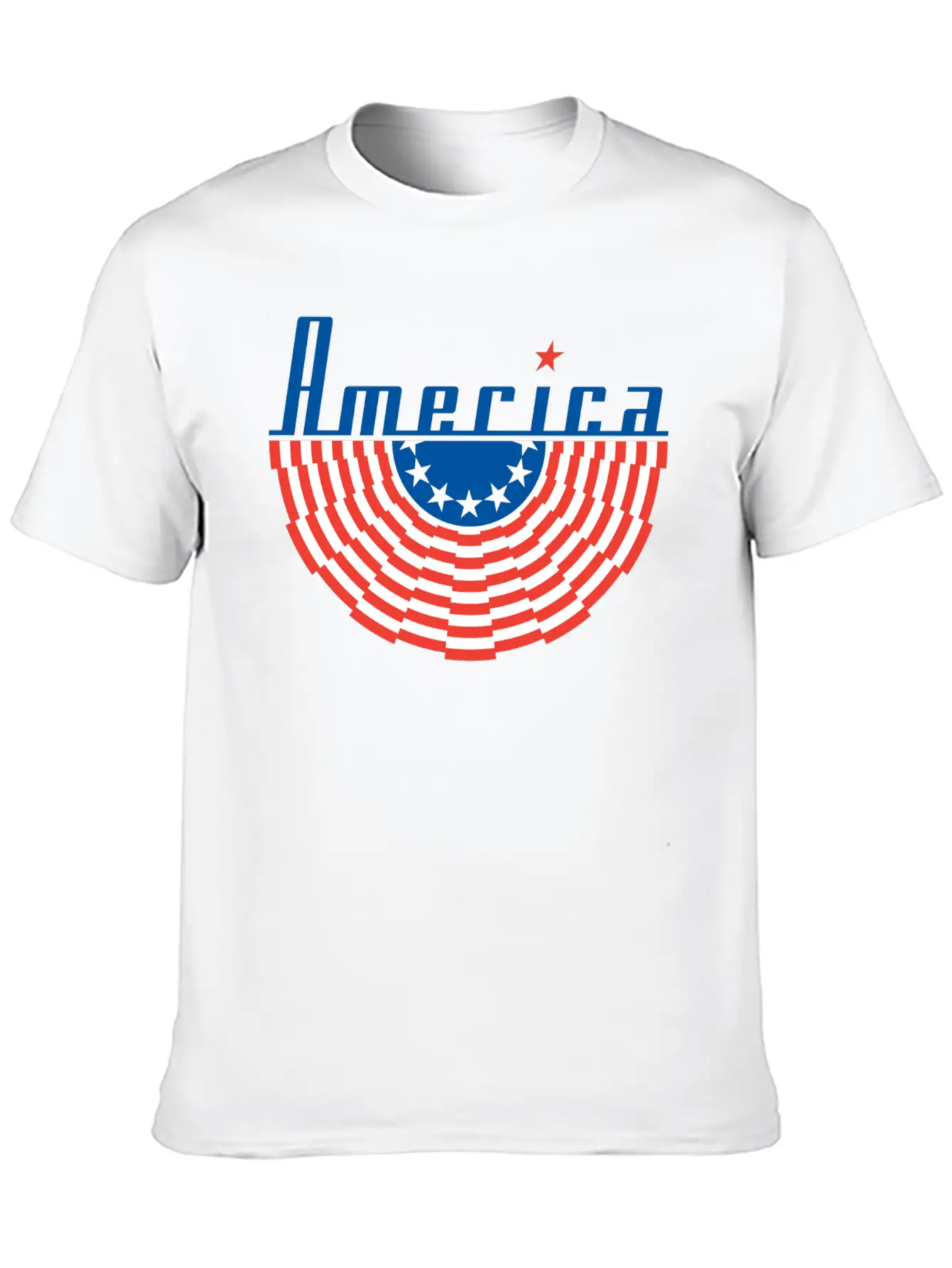 America Flag Casual Graphic T-Shirt – Simple And Comfortable Daily Wear