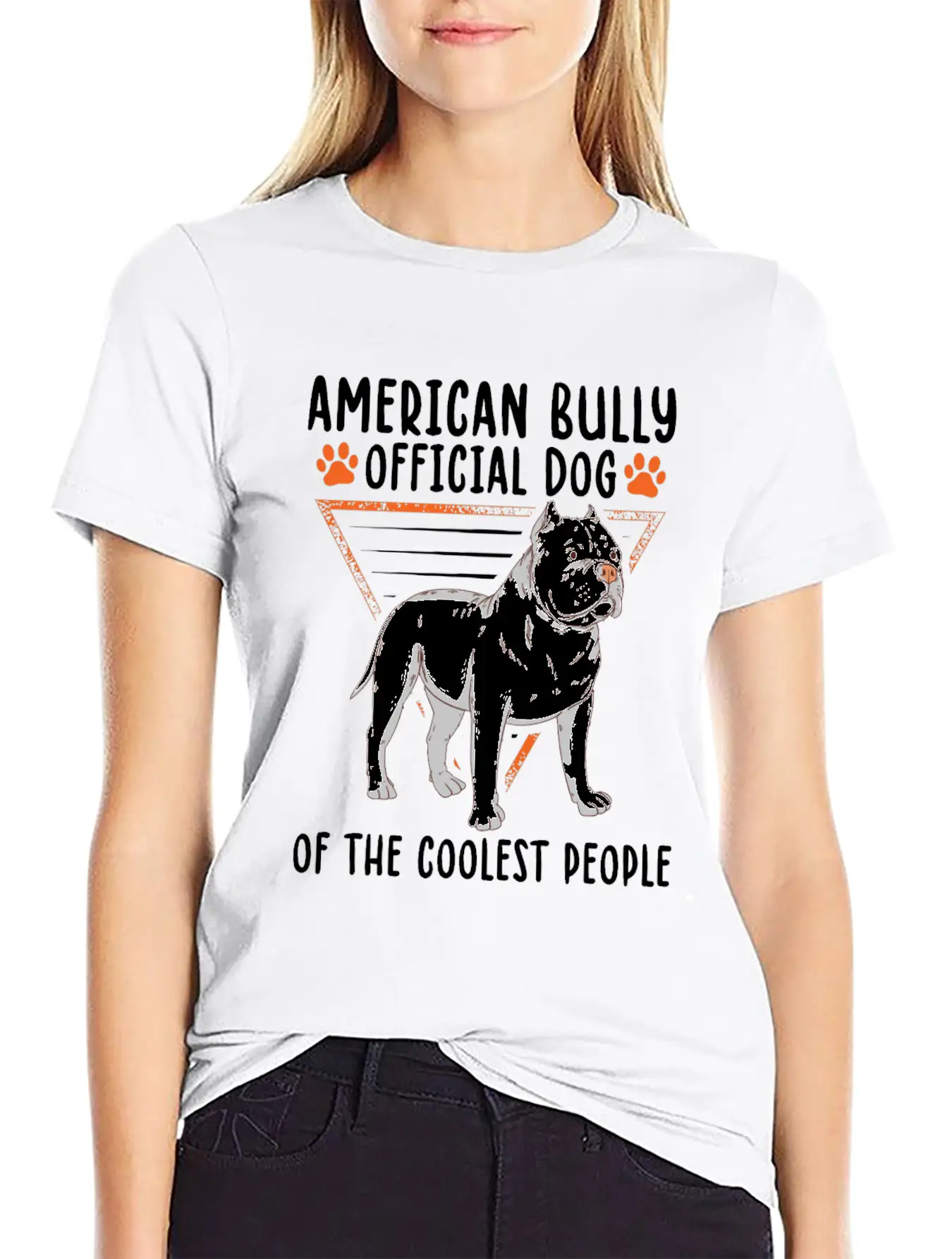 American Bully Dog Of The Coolest | Dog Owner Casual Graphic T-Shirt – Simple And Comfortable Daily Wear