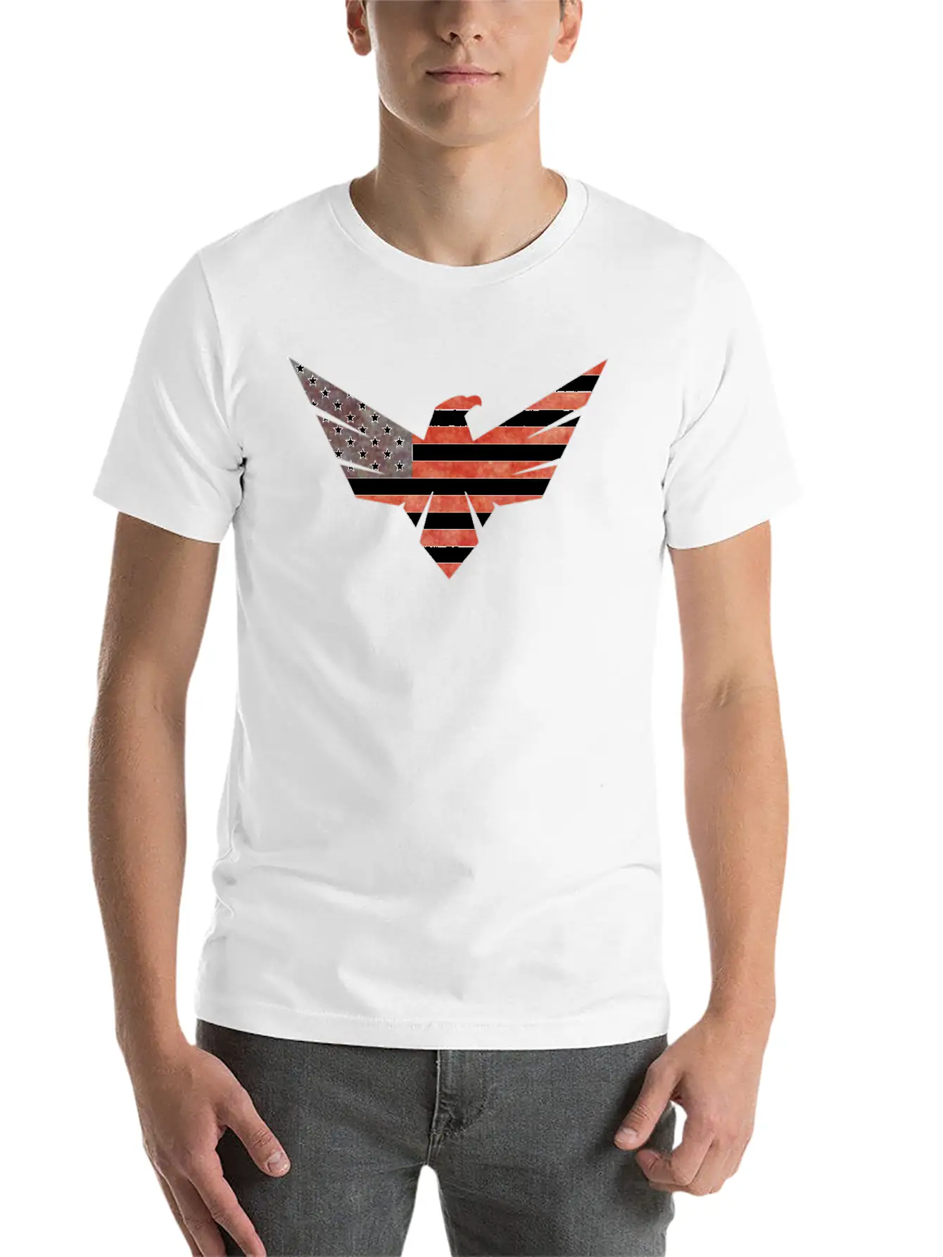 American Flag Eagle Casual Graphic T-Shirt – Simple And Comfortable Daily Wear