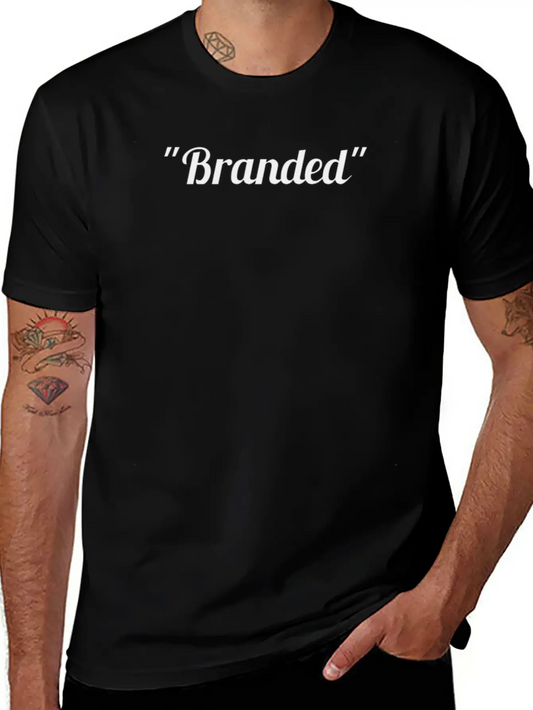 "Branded" Clothing Casual Graphic T-Shirt – Simple And Comfortable Daily Wear