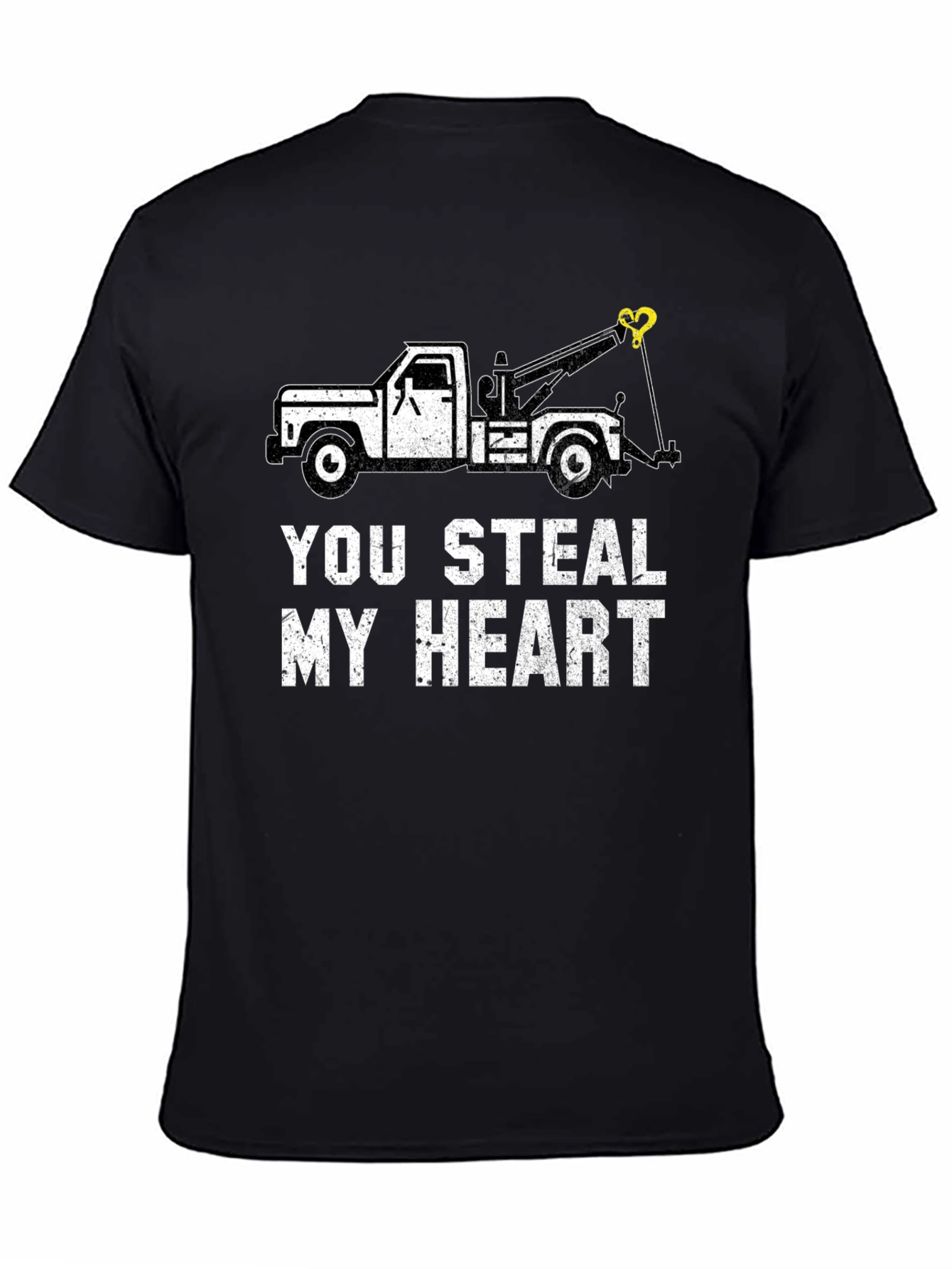 You Steal My Heart Tow Truck Graphic Tee
