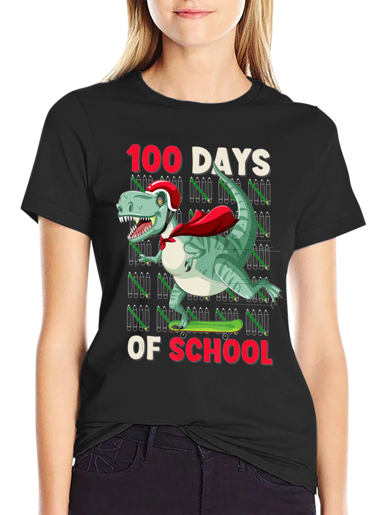 100 Days of School Dinosaur T-Shirt