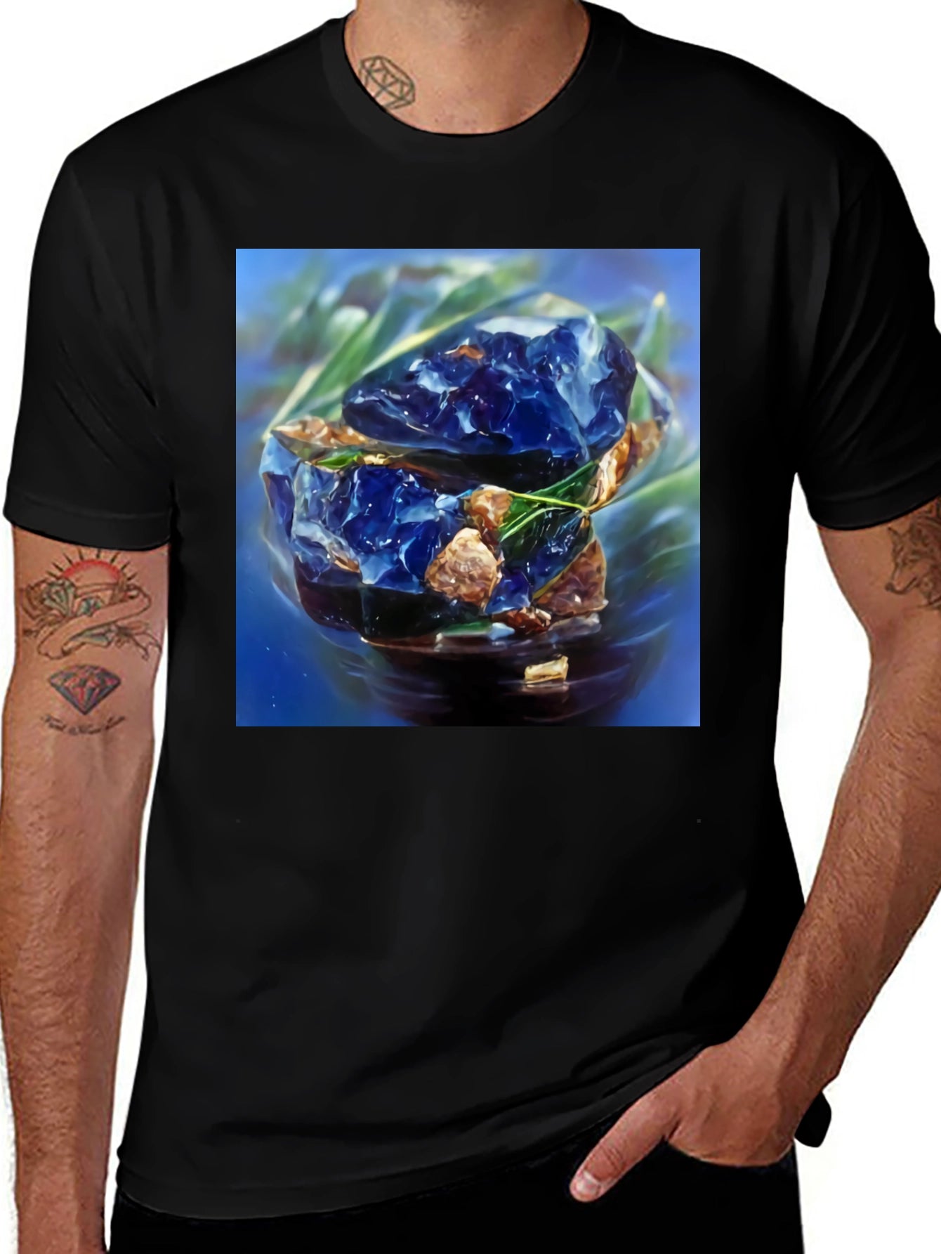 Abstract Blue Gem T-Shirt