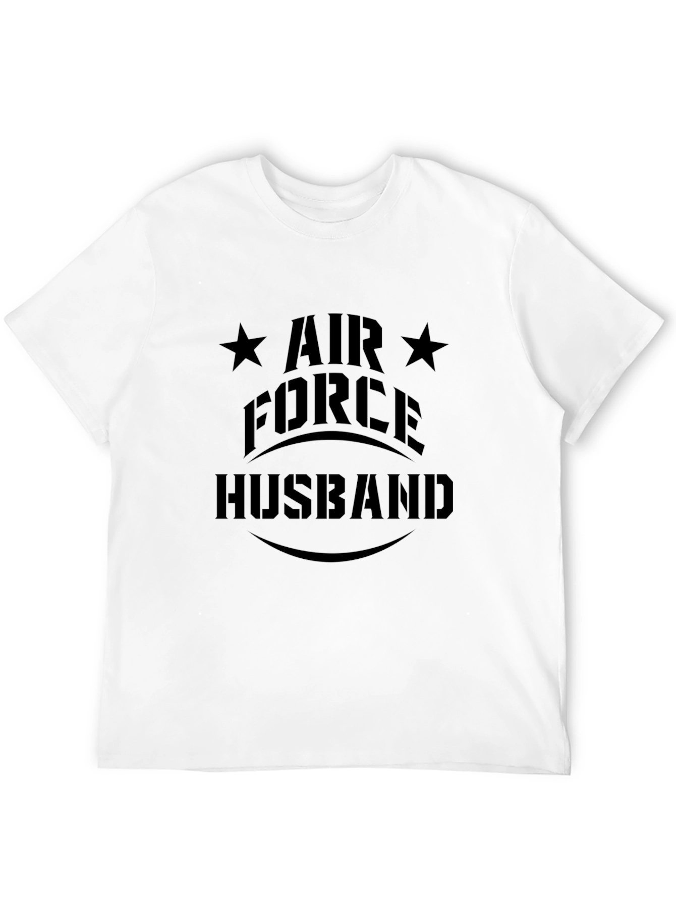Air Force Husband Black Graphic Tee
