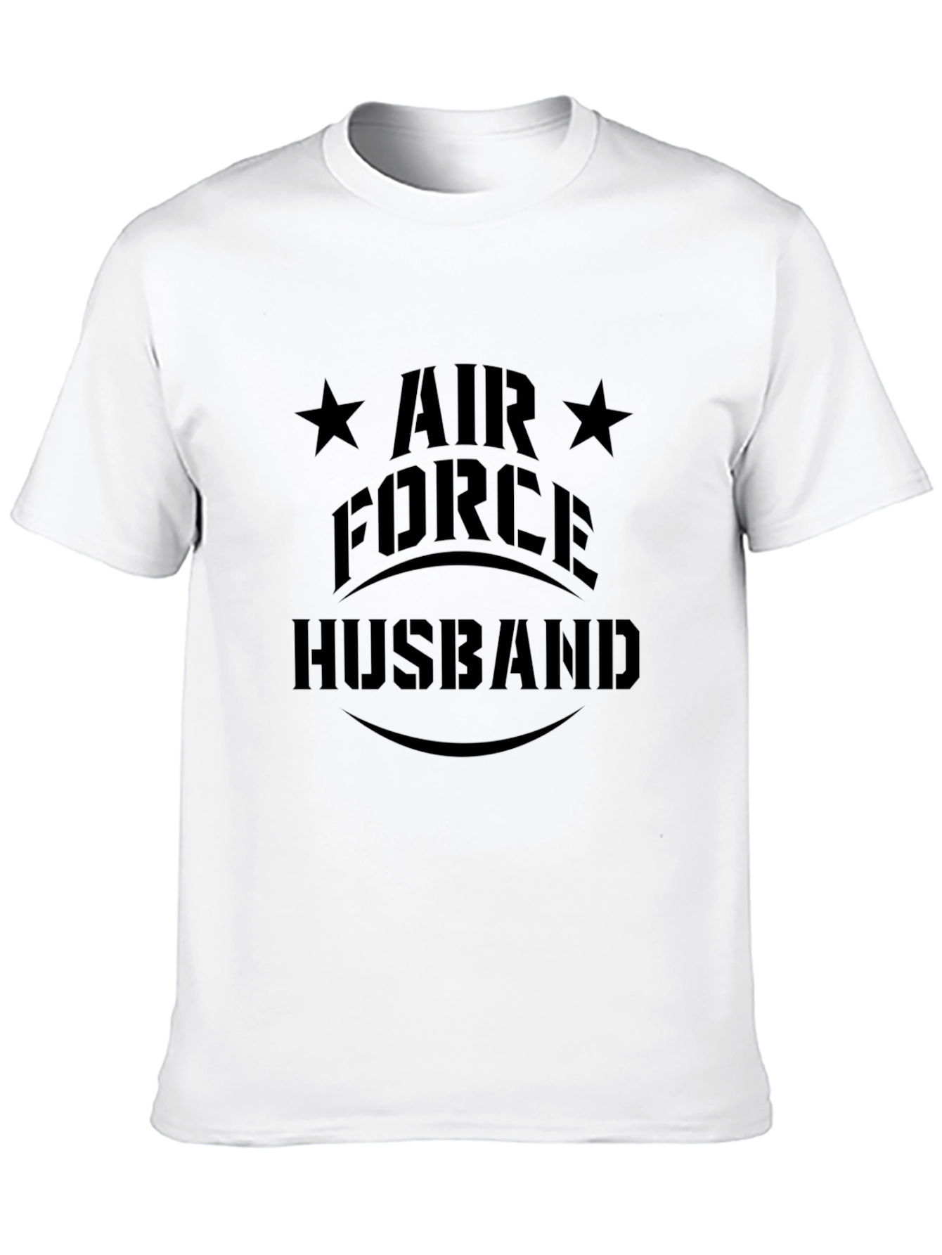 Air Force Husband Black Graphic Tee