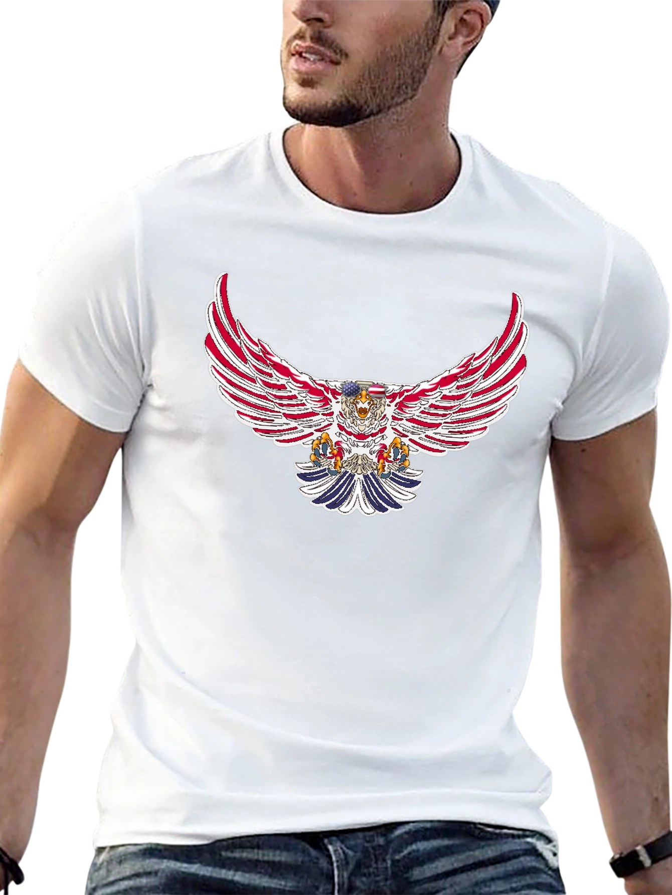 American Eagle Graphic Black T-Shirt