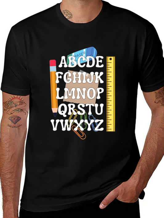 Alphabet Teacher Graphic T-Shirt