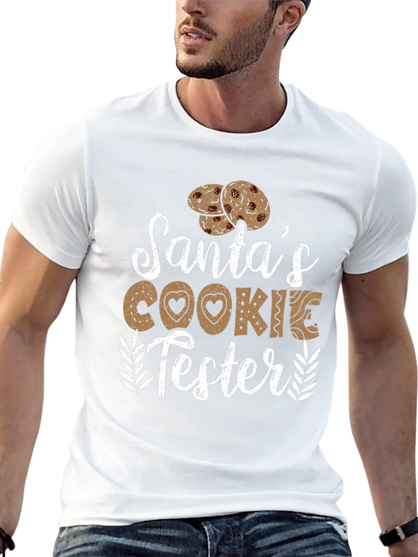 Santas Cookie Tester Graphic Tee