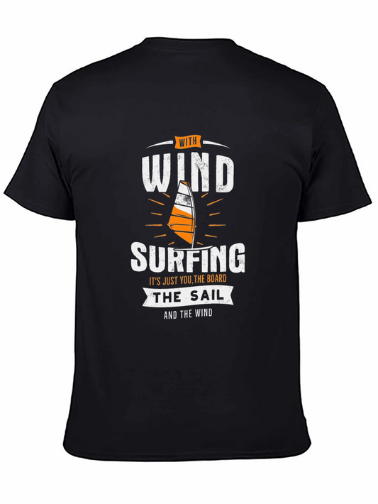 Windsurfing T-Shirt - Board Sail and Wind