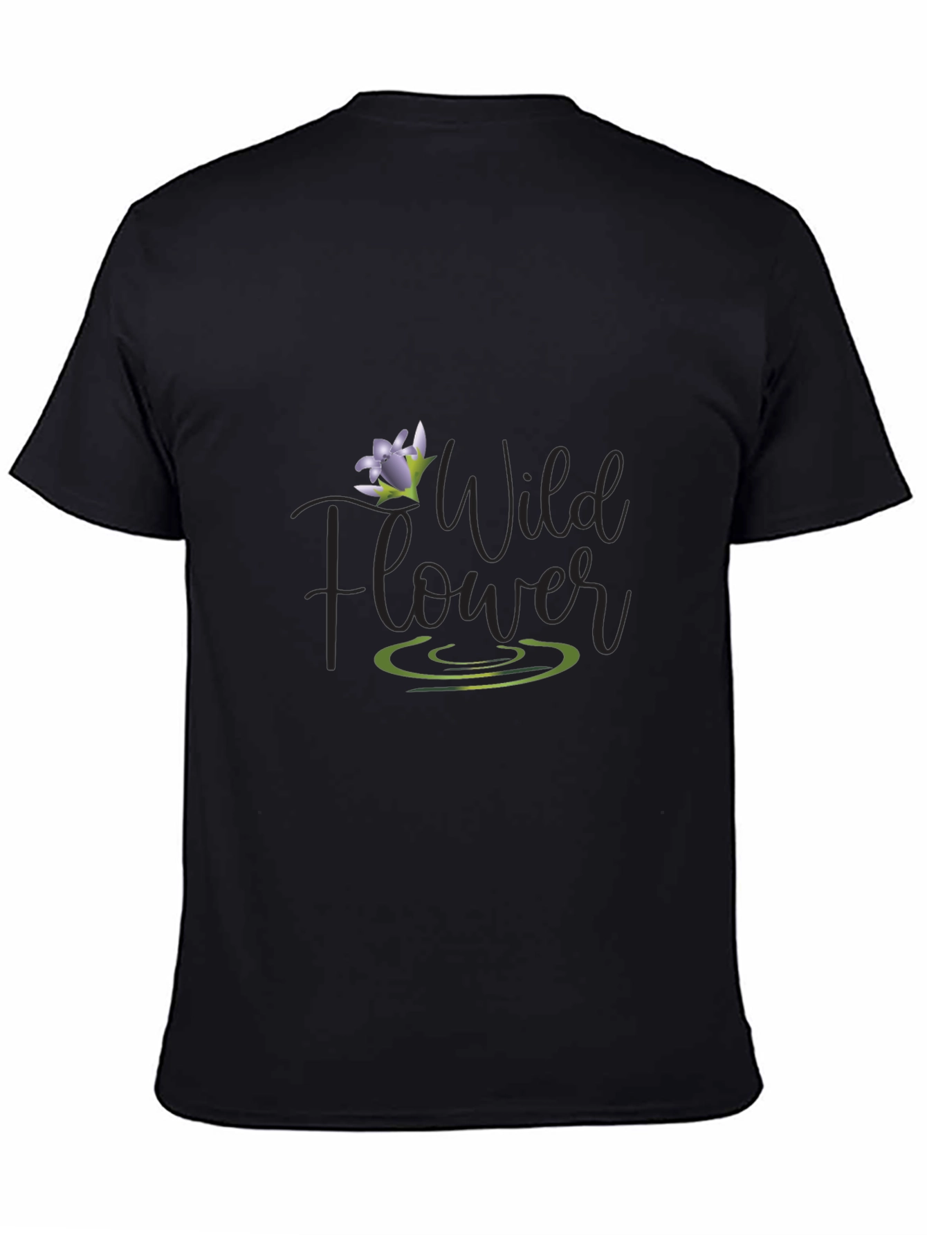 Wildflower Graphic Tee - Mens Black T-Shirt