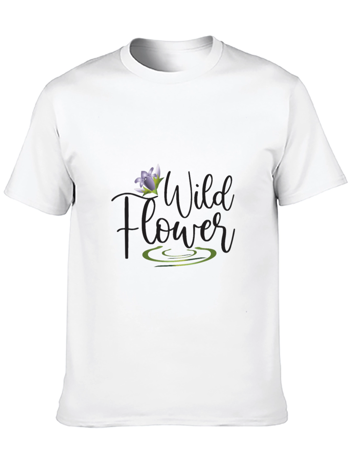 Wildflower Graphic Tee - Mens Black T-Shirt