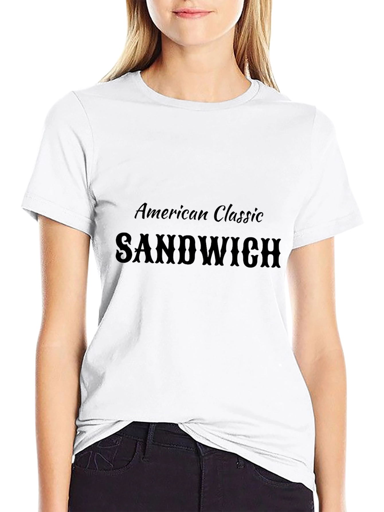 American Classic Sandwich Black T-Shirt