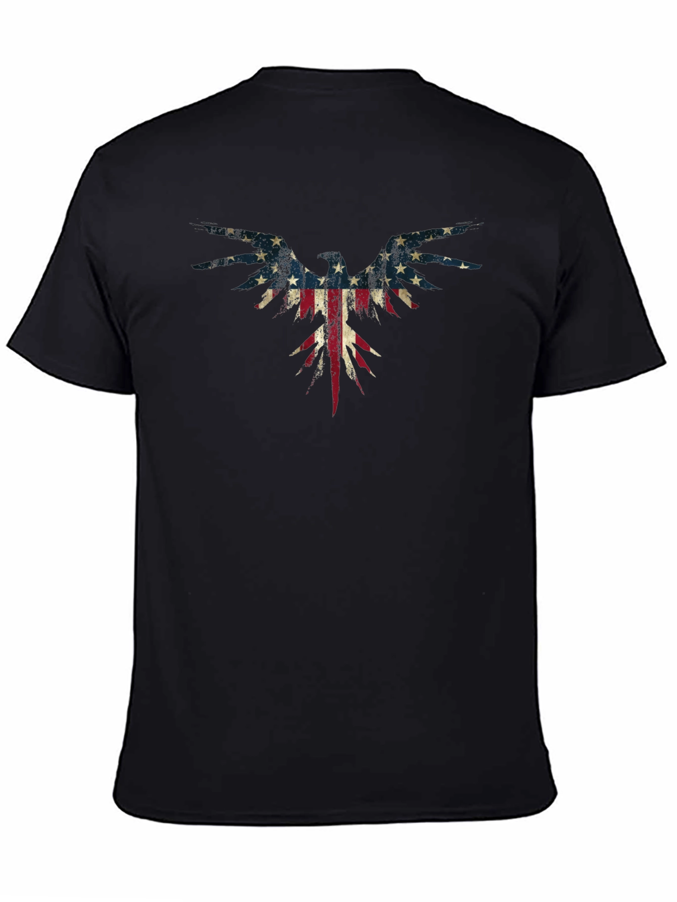 American Flag Eagle Graphic T-Shirt