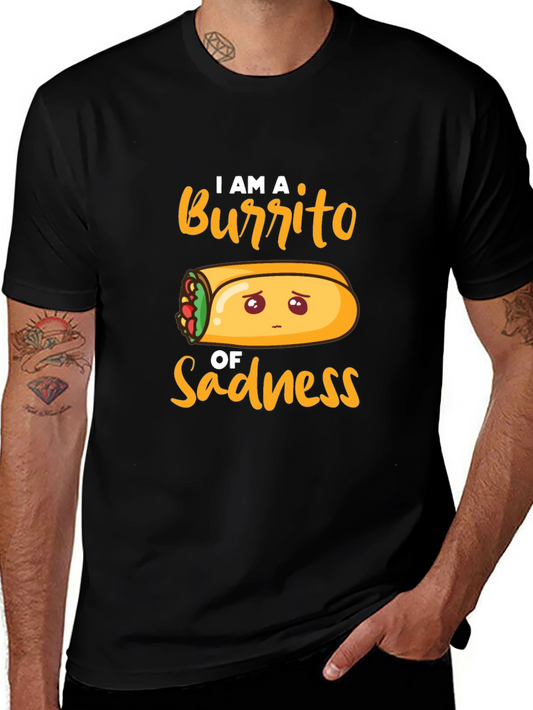 Sad Burrito Graphic T-Shirt - Unisex Cotton Tee